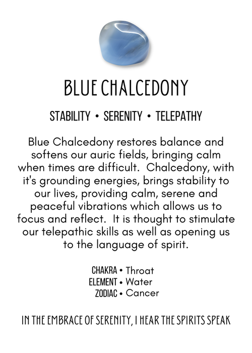 Blue Chalcedony Tumbled
