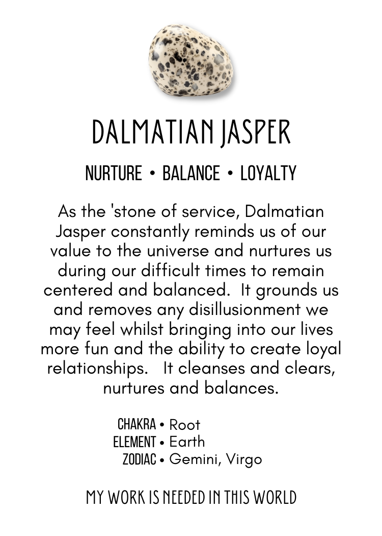 Dalmatian Jasper Tumbled