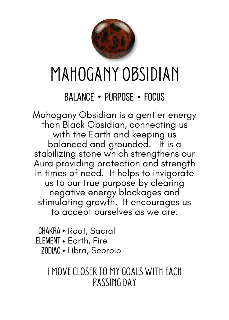Mahogany Obsidian Tumbled