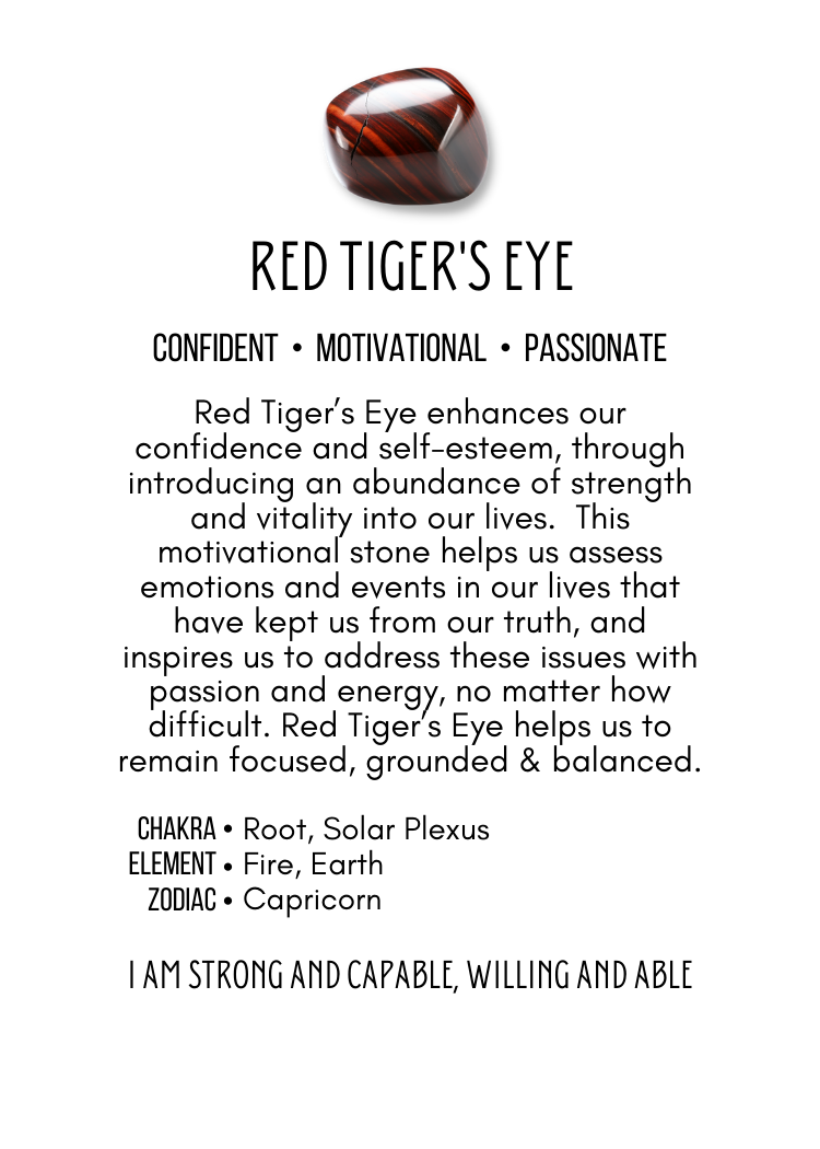 Red Tigers Eye Tumbled