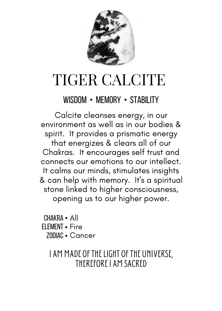 Tiger Calcite Tumbled