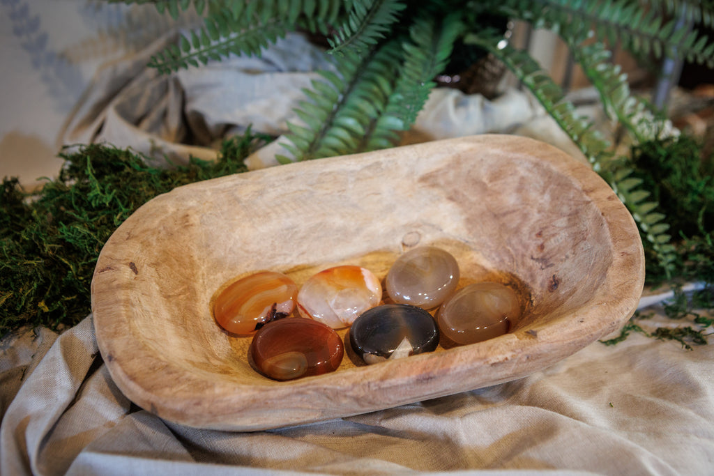 Banded Carnelian Pillows