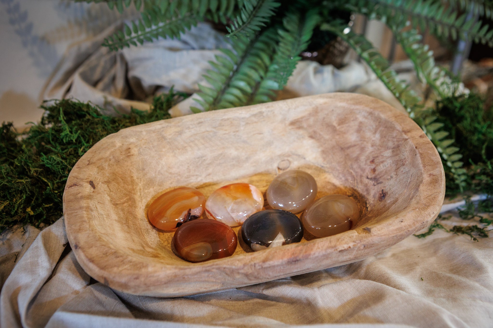 Banded Carnelian Pillows